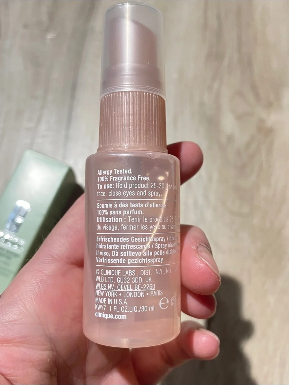 Clinique Moisture Surge Face Spray - Pink Bottle 1 oz size